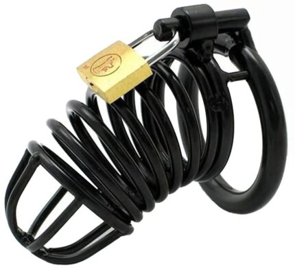 Premium zinc alloy chastity cage