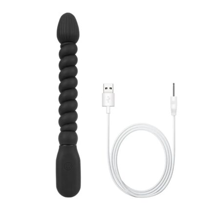 Flexible Vibrating Bead Silicone Prostate Massager